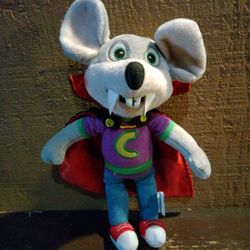 Chuck E. Cheese Mouse Halloween Vampire Mascot.