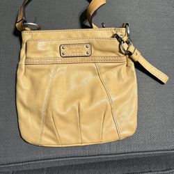 Tignanello Yellow Leather Purse
