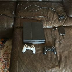 Ps4 with controllers and games