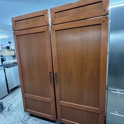 SubZero Panel Ready Built In Wine Cooler Fridge Column Set