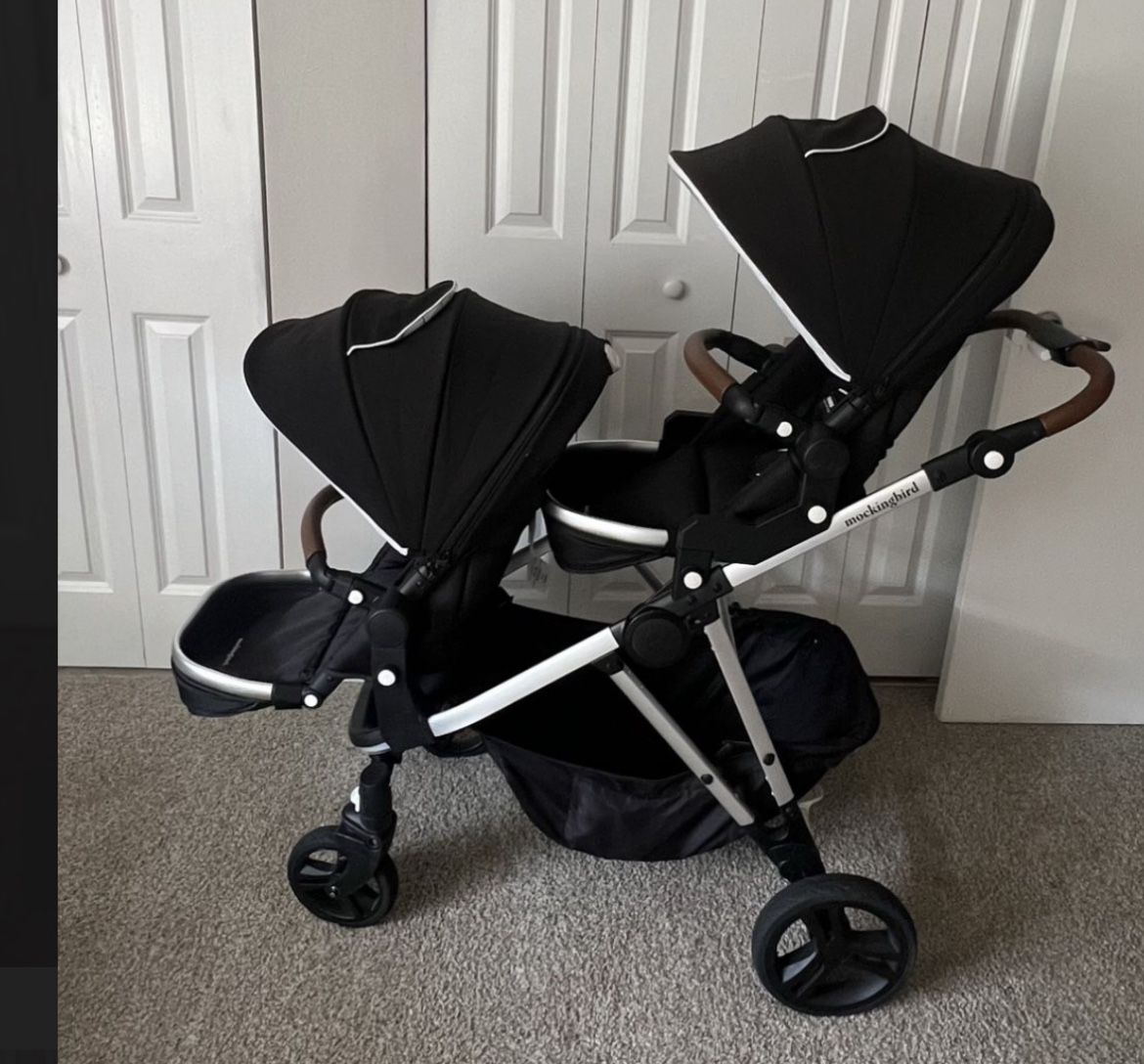 Mockingbird Single To Double Stroller With Second Seat Kit