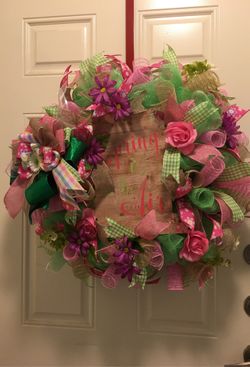 Hand made spring wreath