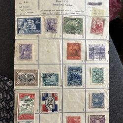 Lot of antique stamps 17 pieces