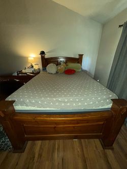 Solid Wood Queen Bed Frame