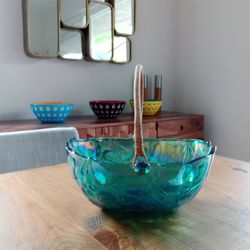 Carnival Glass Basket
