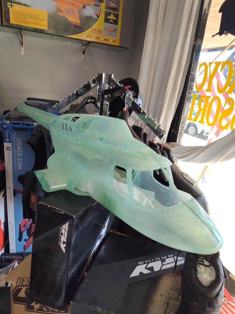 Bell 222 Airwolf RC Fuselage Helicopter Body For 30 Size Nitro Or 700