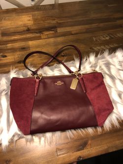 Burgundy Coach purse