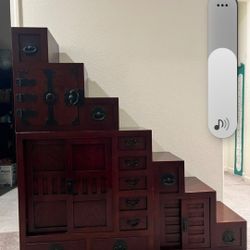 Japanese 3 Section Step Chest Kaidan Tansu