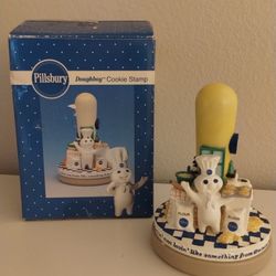 Vintage 1998 Pillsbury Doughboy Cookie Stamp Collectible w/ Original Box