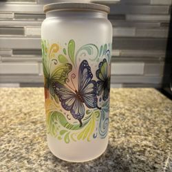 20oz Frosted Glass Cup 
