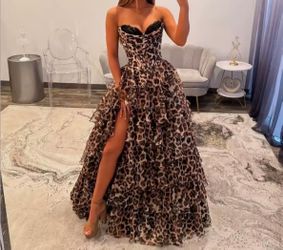 leopard print dress