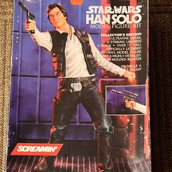 Star Wars 1993 Screamin' Han Solo Model Figure Kit 17" tall 1/4 Scale In Box