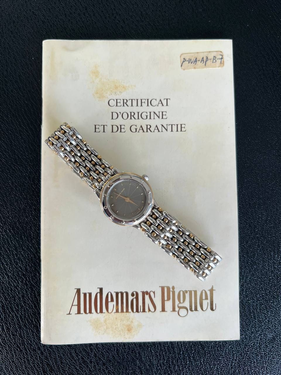 Audemars Piguet Meridian Grey Dial Ladies Watch with paper two tone yellow gold and stainless steel