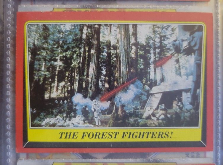 1980 Topps Star Wars Empire Strikes Back #107 The Forest Fighters Card