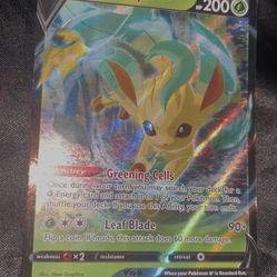 Leafeon V Card