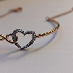 Swarovski Infinity Heart Jewelry Bracelet