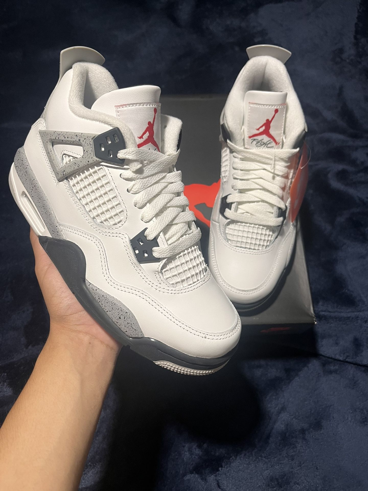 Brand New Jordan 4 Retro “White Cement” (GS)