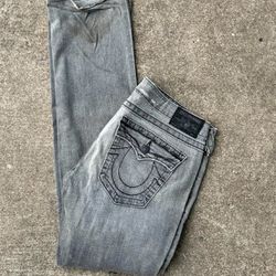 Bootcut True Religion Jeans, Grey Size 31