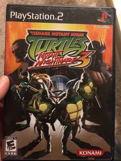 TMNT Mutant Nightmare 3 ps2 ninja turtles