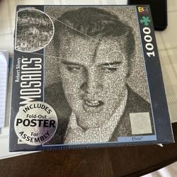 ELVIS 1,000 PIECE PUZZLE BY PHOTOMOSAICS WITH POSTER INSIDE ~ NEW IN BOX