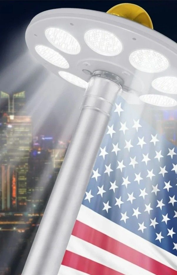 Solar Flag Pole Light