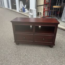 Wooden Entertainment Stand  42” long  17” deep  27” tall 