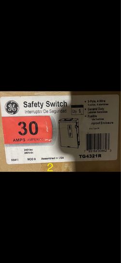 GE 30a 3r rated disconnects