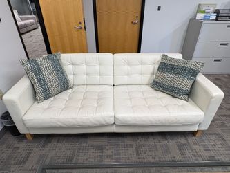White Leather Sofa