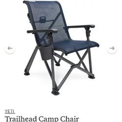 Yeti Camping Chair Brand New Very Nice With Backpack Carry Bag 