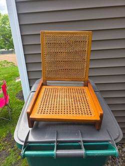 Vintage folding canoe seat