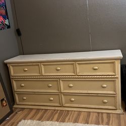 white and creamed colored dresser FREE!!
