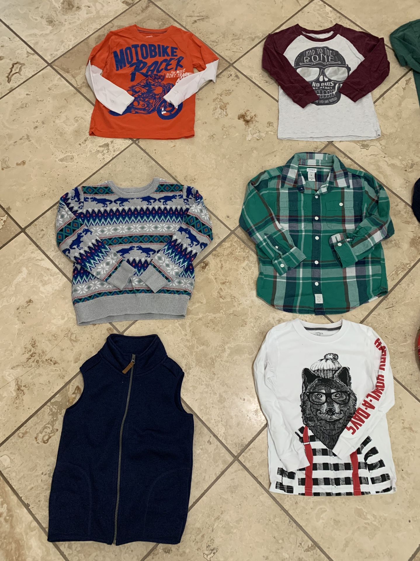 Boy size 7 long sleeves