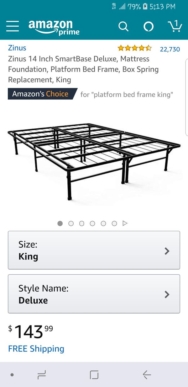 Zinus 14 Inch Smartbase Deluxe King Size Mattress Foundation Platform Bed Frame Box Spring Replacement For In Seattle Wa Offerup