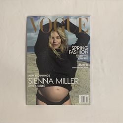 Vogue Sienna Miller “New Beginnings Its a Girl” Issue Winter 2024 Magazine 