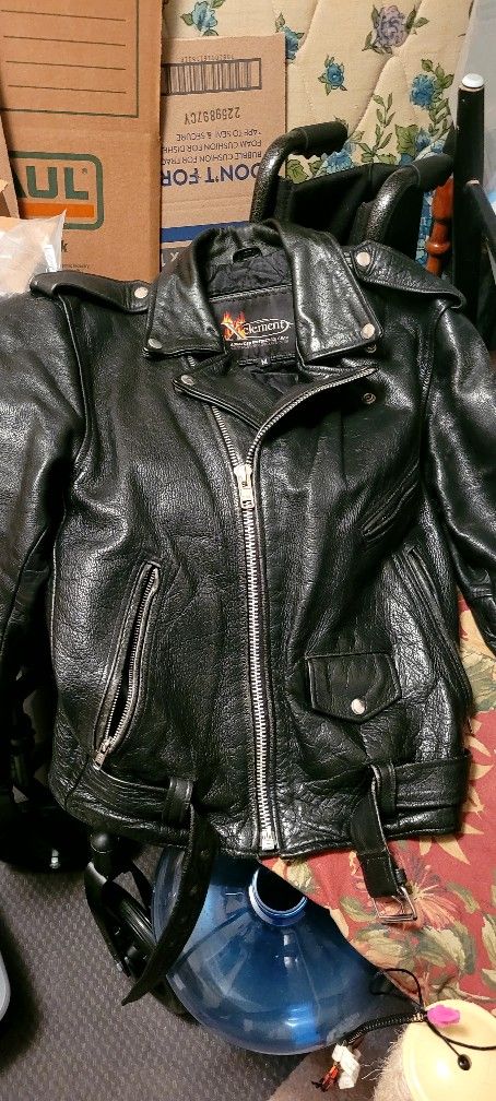 Leather Biker Jacket 