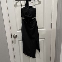 Sleek Black Cocktail Dress