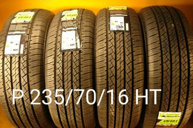 235/70/16 For Sale 4 New Tires We Service Motorcycle Tires