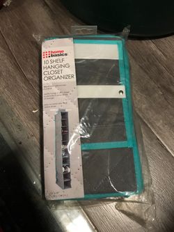 10 shelf hanging closet organizer