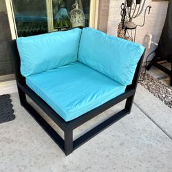 BFM Seating Belmar Aluminum Armchair w/ Right Armrest