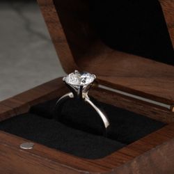 Platinum Engagement Ring - Certified & Appraised Charles & Colvard - 2.05 ct Diamond