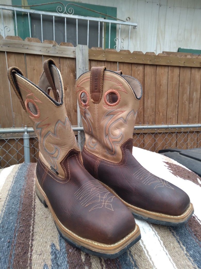 WOMEN'S RED WING/IRISH SETTER STEEL TOE  WORK BOOTS 