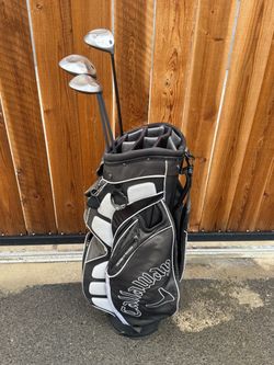 Callaway Bag with three big Bertha clubs
