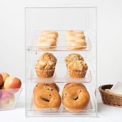 Classic Three Tier Acrylic Pastry Case Box Display