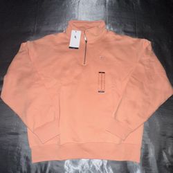 Nike Solo Swoosh 1/4-Zip Top Mens Size Medium DQ5209-844 Quarter Zip Apricot NEW