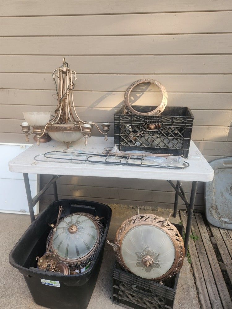 [4] Antique Chandaliers / Victorian Light Fixtures 