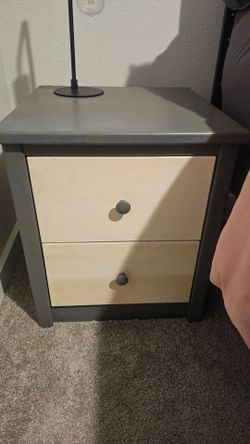 Wooden painted bedside table