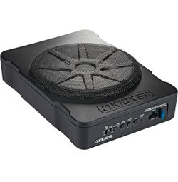 KICKER 46HS10 Hideaway Compact Powered Subwoofer, 10-Inch