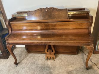 1936 Vintage Gulbransen Upright Piano and Bench