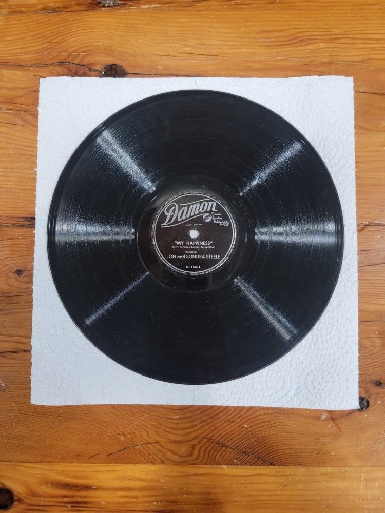 Jon & Sondra Steele ~ My Happiness/They All Recorded To Beat The Ban ~ Damon 78