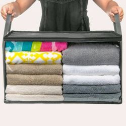 Large Capacity Clothes Storage Bag, clothes Storage Bin, Closet Fabric Organization